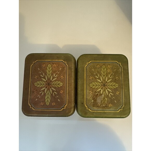 VTG Cheinco Tin Food Storage Canisters, 1970’s SET OF 4 Flour Tea Coffee Sugar - Picture 9 of 10